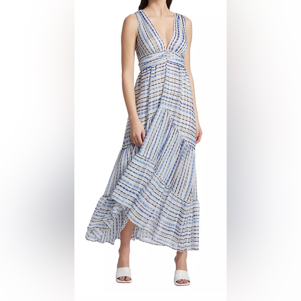 Misa Los Angeles Dominika Tiered Chiffon Maxi Dress
